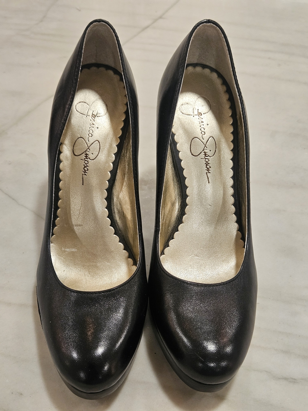 Jessica Simpson "Henri" Black Platform Pumps